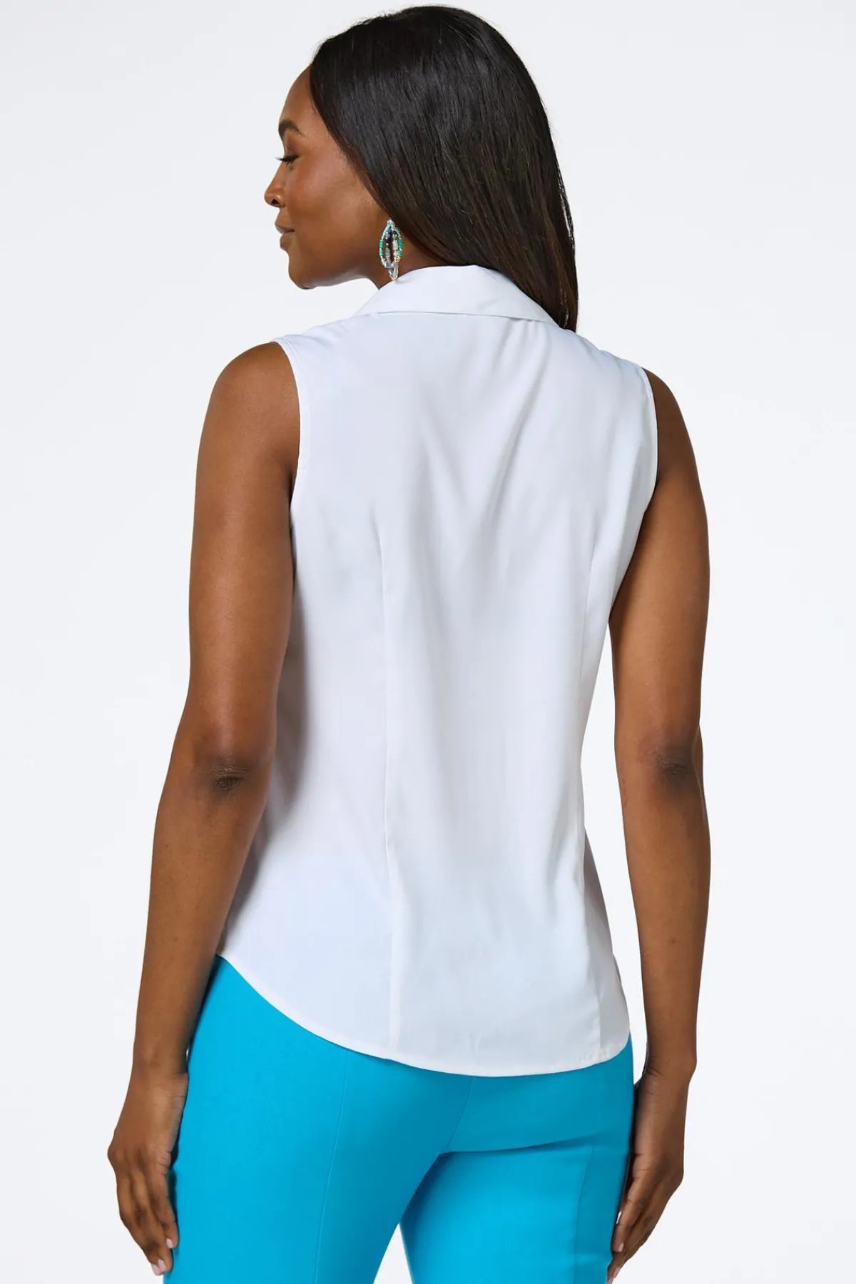 Cato Solid Collared Tank> Tops
