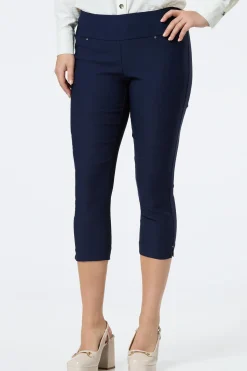 Cato Solid Cropped Bengaline Pants><noscript><img width=