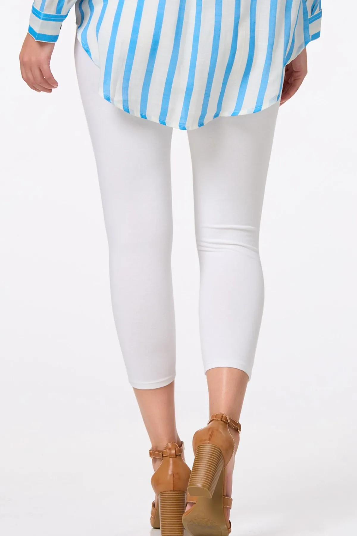 Cato Solid Cropped Leggings> Pants