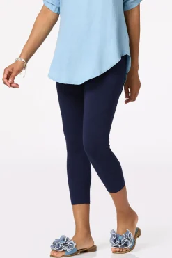Cato Solid Cropped Leggings><noscript><img width=