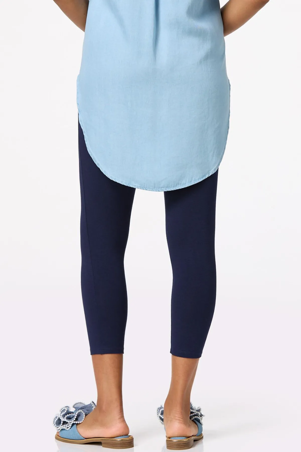 Cato Solid Cropped Leggings> Pants