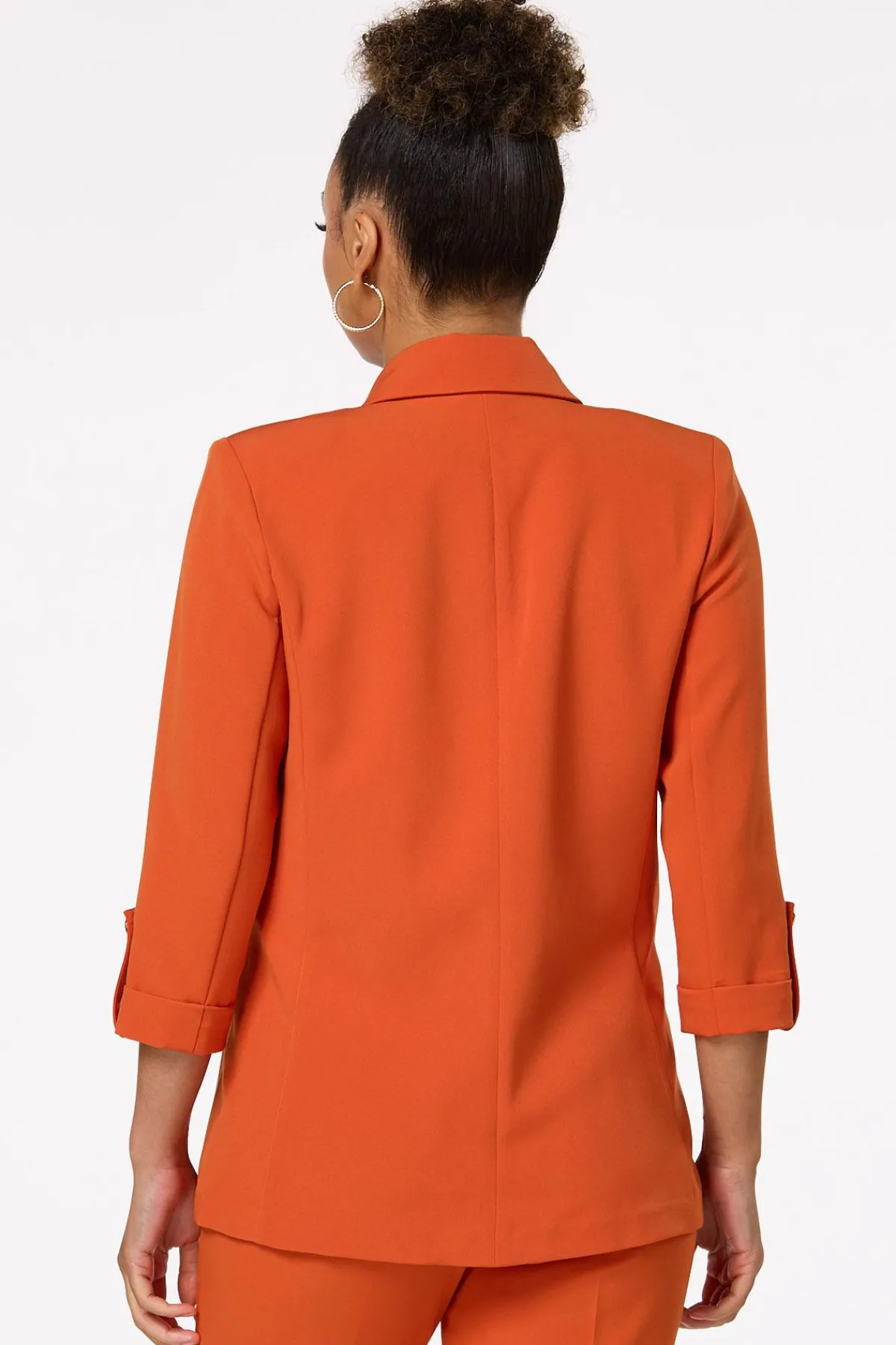 Cato Solid Cuffed Blazer> Suiting|Jackets & Vests