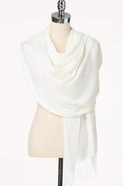 Cato Solid Fringe Pashmina Scarf> Cover Ups