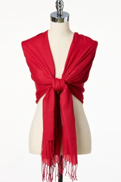 Cato Solid Fringe Pashmina Scarf><noscript><img width=