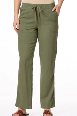 Cato Solid Linen Beach Pants><noscript><img width=