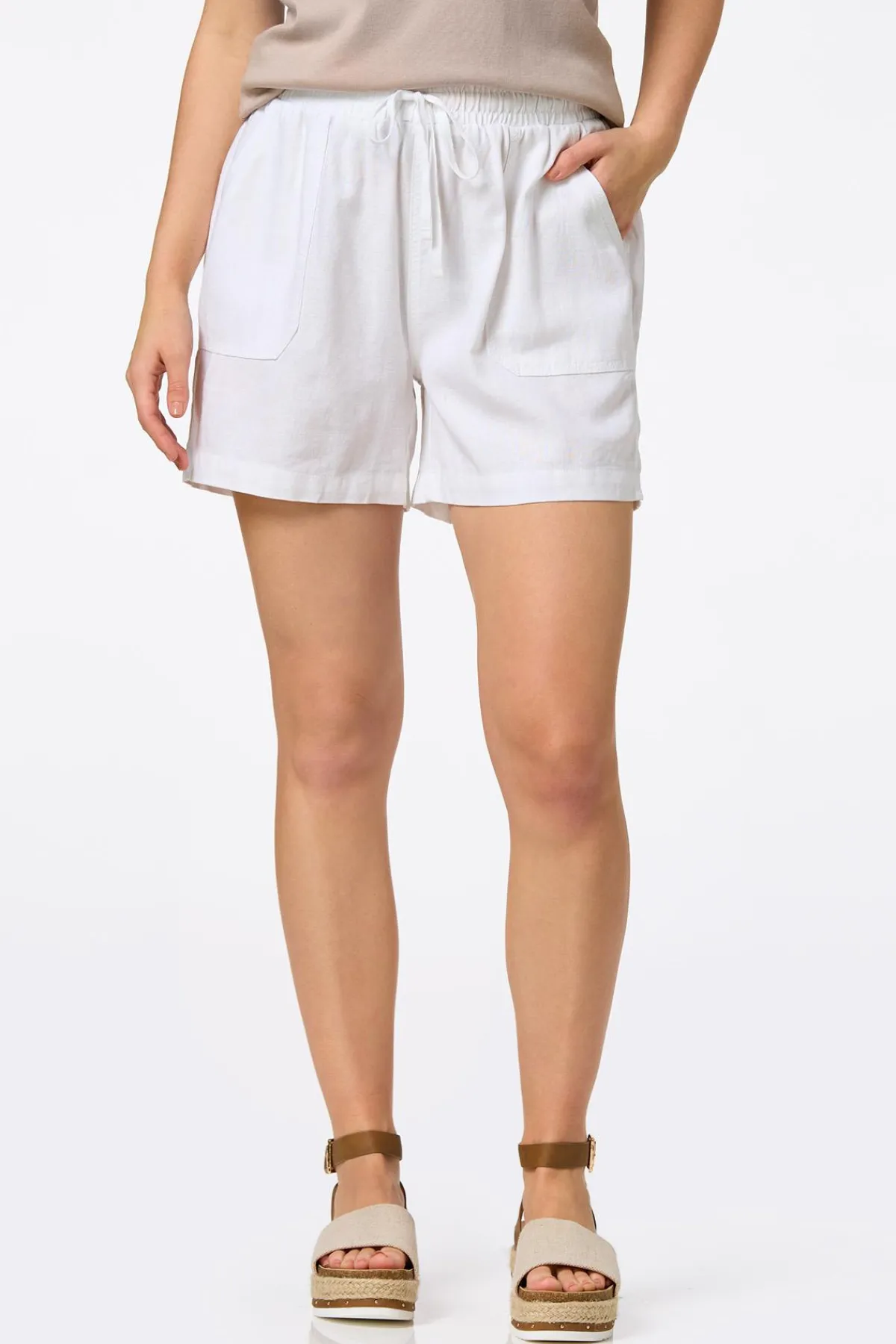 Cato Solid Linen Beach Shorts> Shorts