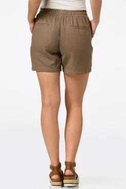 Cato Solid Linen Beach Shorts><noscript><img width=