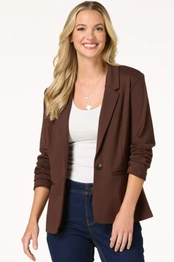 Cato Solid Ponte Blazer><noscript><img width=