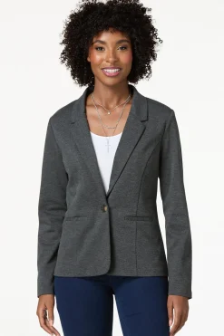 Cato Solid Ponte Blazer><noscript><img width=