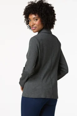 Cato Solid Ponte Blazer><noscript><img width=