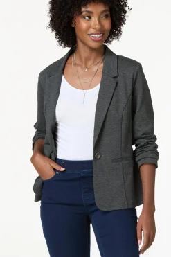 Cato Solid Ponte Blazer><noscript><img width=