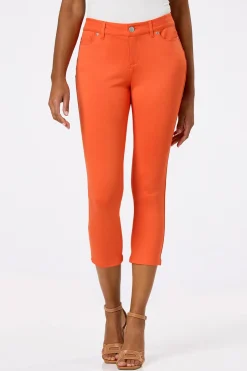 Cato Solid Ponte Skinny Cropped Pants><noscript><img width=