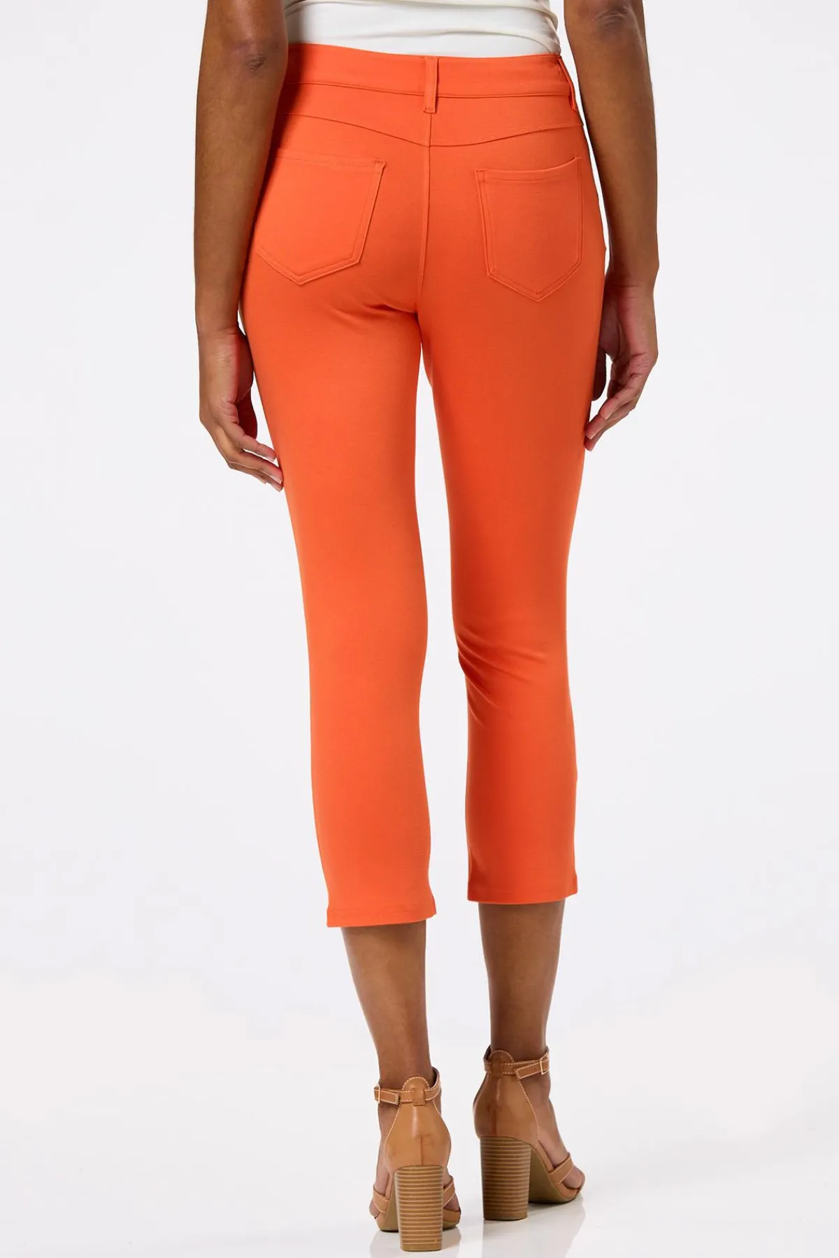 Cato Solid Ponte Skinny Cropped Pants> Pants