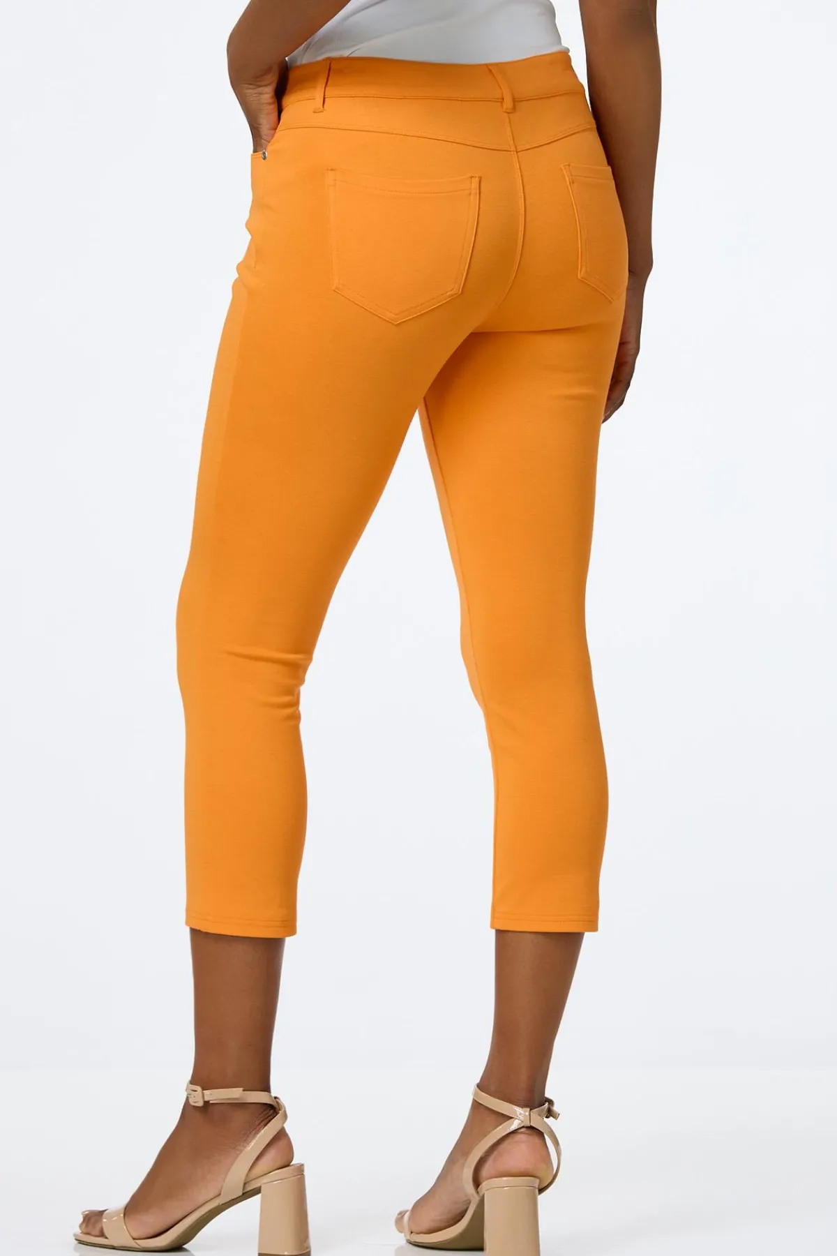 Cato Solid Ponte Skinny Cropped Pants> Pants