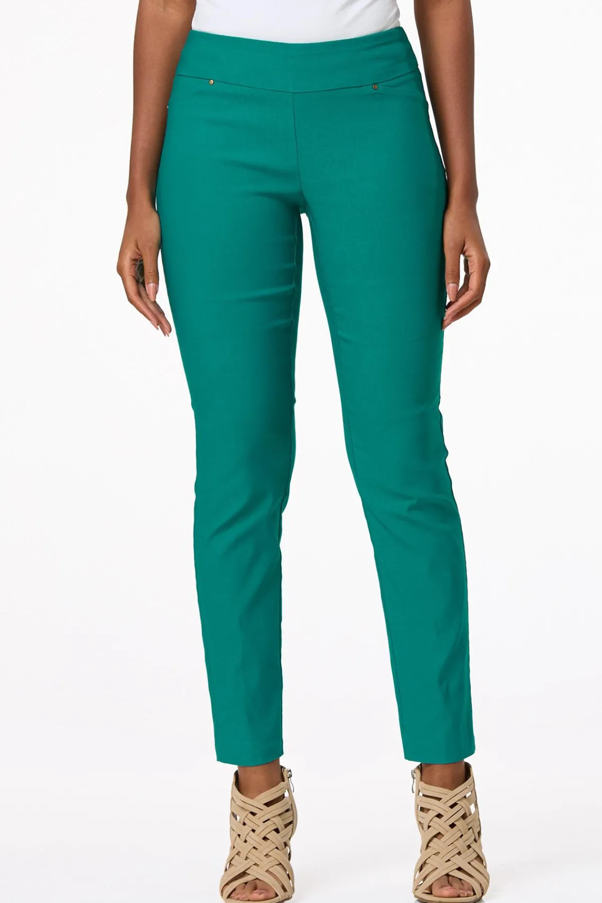 Cato Solid Slim Pull- On Pants> Pants