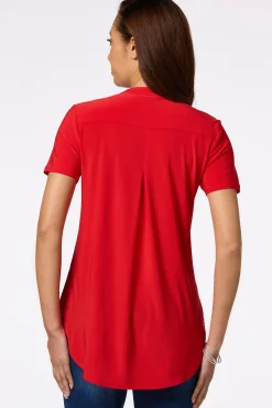 Cato Solid Stretchy Knit Top><noscript><img width=