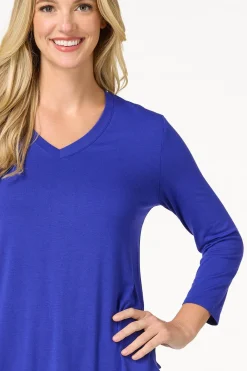 Cato Solid V- Neck Tunic Top><noscript><img width=