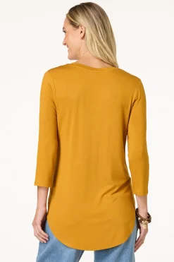 Cato Solid V- Neck Tunic Top><noscript><img width=