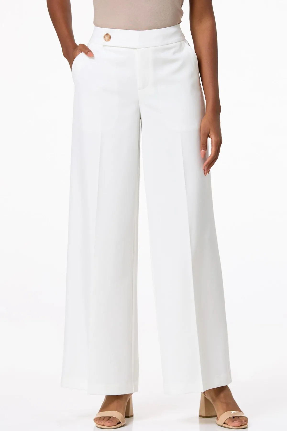Cato Solid Wide Leg Trousers> Suiting|Pants