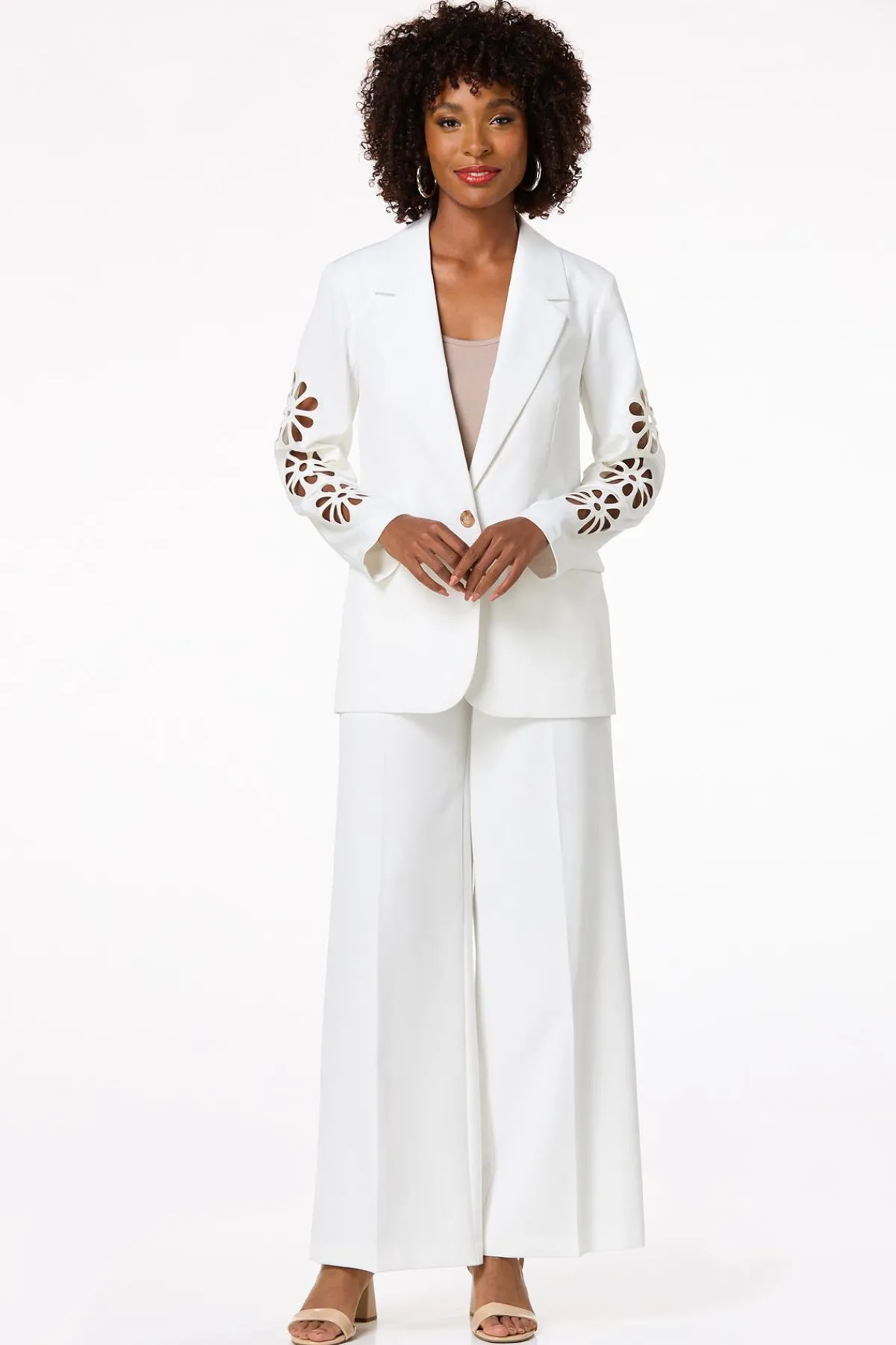 Cato Solid Wide Leg Trousers> Suiting|Pants