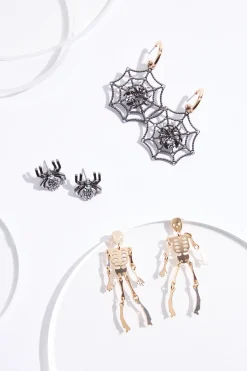 Cato Spider Skeleton Earring Set> Sets|Earrings