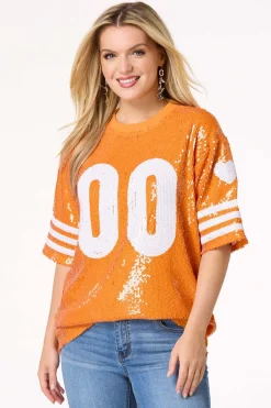 Cato Sporty Sequin Top><noscript><img width=