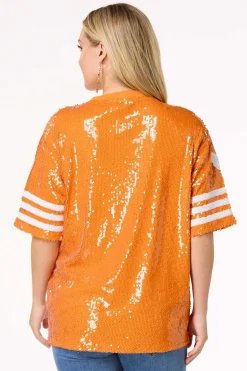 Cato Sporty Sequin Top><noscript><img width=