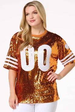 Cato Sporty Sequin Top><noscript><img width=