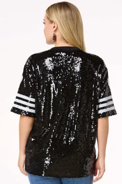 Cato Sporty Sequin Top><noscript><img width=