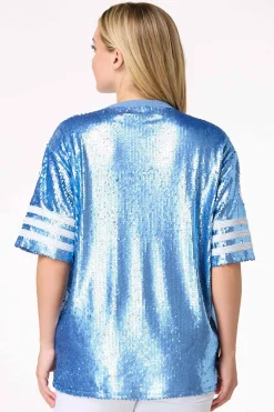 Cato Sporty Sequin Top><noscript><img width=