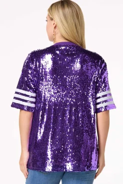 Cato Sporty Sequin Top><noscript><img width=
