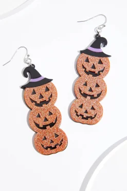 Cato Stacked Pumpkin Earrings> Earrings