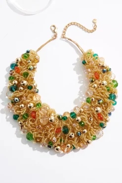 Cato Statement Glass Bead Bib Necklace> Necklaces