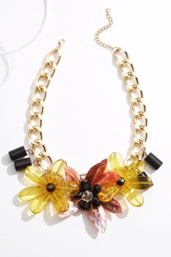 Cato Statement Lucite Flower Necklace> Necklaces