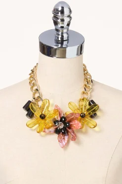 Cato Statement Lucite Flower Necklace> Necklaces