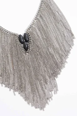 Cato Statement Silver Tassel Necklace><noscript><img width=