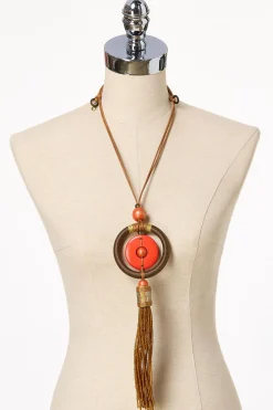 Cato Statement Tassel Cord Necklace> Necklaces
