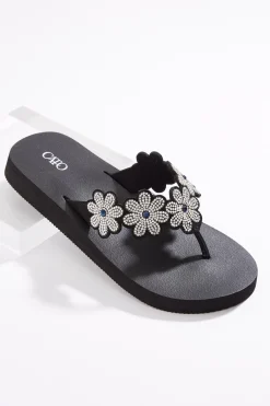Cato Stone Flower Flip Flops> Sandals