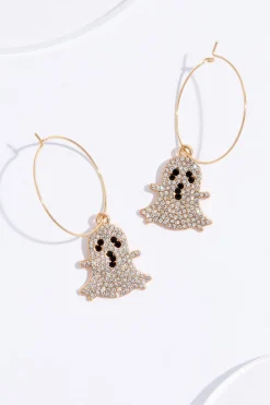 Cato Stone Ghost Hoop Earrings> Earrings