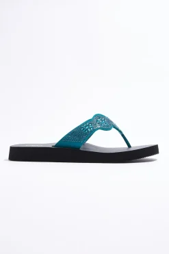 Cato Stone Medallion Flip Flops><noscript><img width=