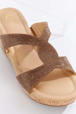 Cato Stone Twist Cork Wedges> Sandals