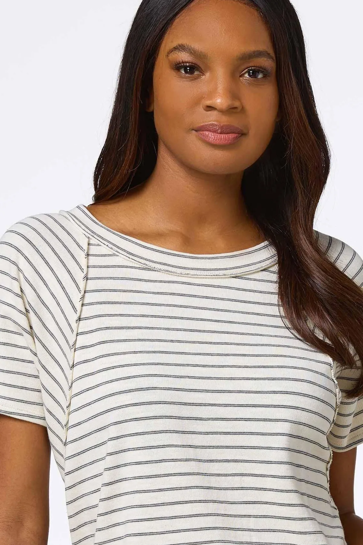 Cato Stripe Dolman Sleeve Top> Tops
