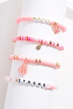 Cato Strong Hope Awareness Bracelet Set> Bracelets