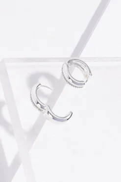 Cato Studded Middle Row Hoop Earrings> Earrings