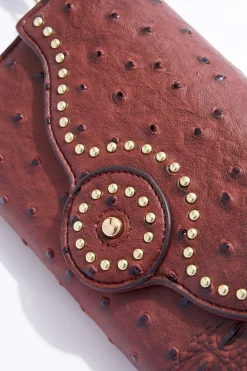 Cato Studded Textured Wristlet Wallet> Handbags