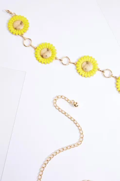 Cato Sunflower Chain Belt> Belts