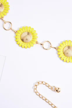 Cato Sunflower Chain Belt><noscript><img width=