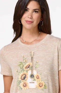 Cato Sunflower Guitar Tee><noscript><img width=