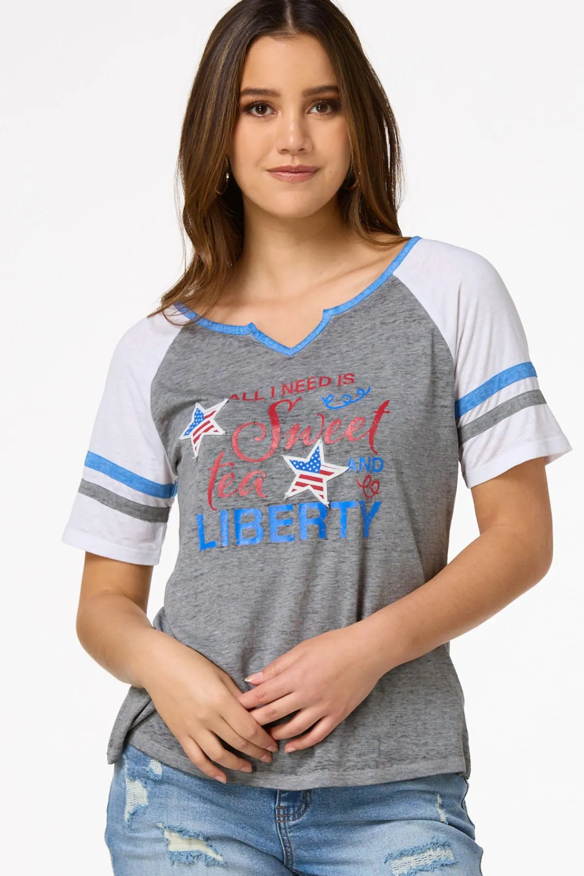 Cato Sweet Tea And Liberty Tee> Tops
