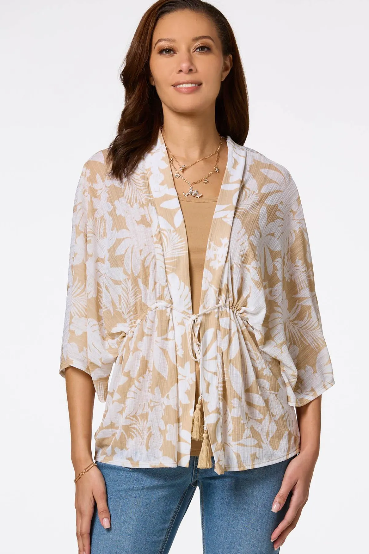 Cato Tassel Tie Cardigan> Tops